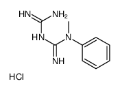 [(Z)-N'-(N-methyl-N-phenylcarbamimidoyl)carbamimidoyl]azanium,chloride结构式
