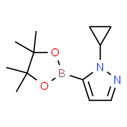 (1-CYCLOPROPYL-1H-PYRAZOL-5-YL)BORONIC ACID PINACOL ESTER structure