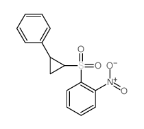 1-nitro-2-(2-phenylcyclopropyl)sulfonyl-benzene结构式