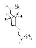 (chlorodimethylsilyl)-6-[2-(chlorodimethylsilyl)ethyl]bicycloheptane结构式