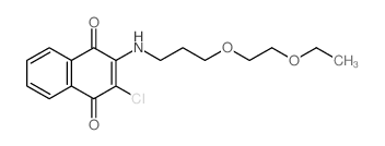 1,4-Naphthalenedione,2-chloro-3-[[3-(2-ethoxyethoxy)propyl]amino]- Structure