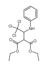 diethyl 2-(2,2,2-trichloro-1-(phenylamino)ethyl)malonate Structure