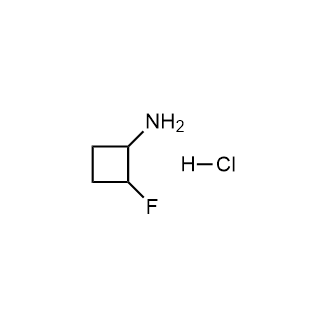 2-氟代环丁烷-1-胺盐酸盐结构式
