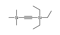 triethyl(2-trimethylsilylethynyl)silane结构式
