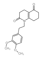 2,5(1H,3H)-Quinolinedione,1-[2-(3,4-dimethoxyphenyl)ethyl]-4,6,7,8-tetrahydro-结构式