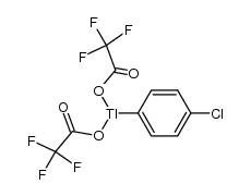 (4-chlorophenyl)thallium(III) 2,2,2-trifluoroacetate Structure