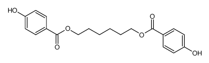 Bis(4-hydroxybenzoic acid)hexamethylene ester structure