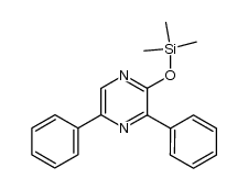 3,5-diphenyl-2-((trimethylsilyl)oxy)pyrazine结构式