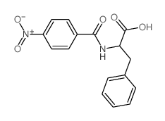L-Phenylalanine,N-(4-nitrobenzoyl)-结构式