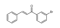 (E)-1-(3-bromophenyl)-3-phenylprop-2-en-1-one结构式