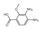 2-methoxy-3,4-diaminobenzoic acid结构式