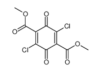 2,5-Dichlor-3,6-dioxo-1,4-cyclohexadien-1,4-dicarbonsaeure-dimethylester Structure