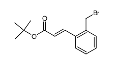 (E)-tert-butyl 3-(2-bromomethylphenyl)acrylate Structure