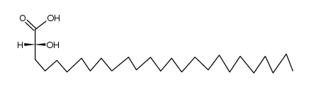(R)-2-hydroxyhexacosanoic acid结构式