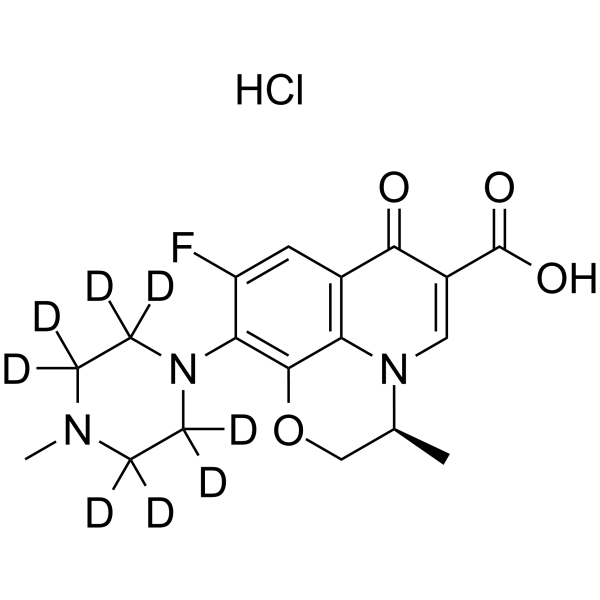 Levofloxacin-d8 hydrochloride结构式