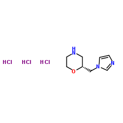 (R)-2-(1H-IMidazol-1-ylmethyl)-Morpholine 3HCl structure