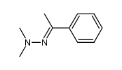 (E)-1,1-dimethyl-2-(1-phenyleth-1-ylidene)hydrazine Structure