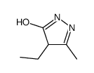 4-ethyl-3-methyl-1,4-dihydropyrazol-5-one Structure