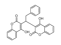 4-hydroxy-3-[1-(4-hydroxy-2-oxochromen-3-yl)-2-phenylethyl]chromen-2-one结构式