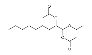 Ethyl-(1,2-diacetoxy-nonyl)-ether Structure