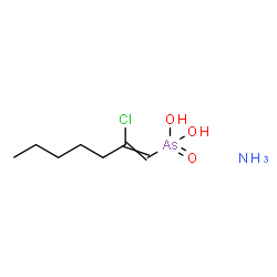 azanium [(E)-2-chlorohept-1-enyl]-oxido-arsinic acid结构式