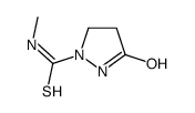 1-Pyrazolidinecarbothioamide,N-methyl-3-oxo-(9CI)结构式