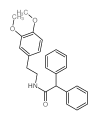 Benzeneacetamide,N-[2-(3,4-dimethoxyphenyl)ethyl]-a-phenyl- Structure