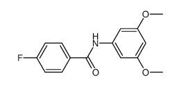 N-(3,5-Dimethoxyphenyl)-4-fluorobenzamide structure