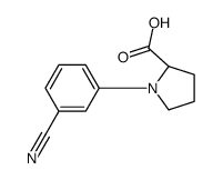 N-(3-Cyanophenyl)-L-proline结构式