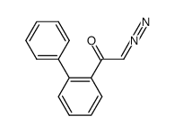 1-biphenyl-2-yl-2-diazo-ethanone结构式