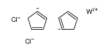 DICHLOROBIS(CYCLOPENTADIENYL)TUNGSTEN结构式
