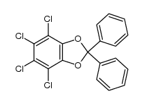 4,5,6,7-Tetrachloro-2,2-diphenyl-1,3-benzodioxole结构式