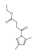 ethyl 4-(3,5-dimethylpyrazol-1-yl)-4-oxobutanoate结构式