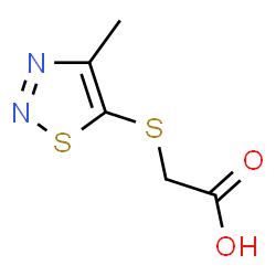 2-[(4-METHYL-1,2,3-THIADIAZOL-5-YL)SULFANYL]ACETIC ACID Structure