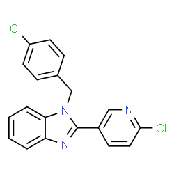 1-(4-CHLOROBENZYL)-2-(6-CHLORO-3-PYRIDINYL)-1H-1,3-BENZIMIDAZOLE Structure