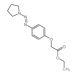 ethyl 2-(4-pyrrolidin-1-yldiazenylphenoxy)acetate Structure