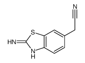 6-Benzothiazoleacetonitrile,2-amino-(9CI) structure