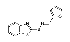 furfural S-benzothiazol-2-yl-thiooxime结构式
