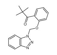 1-[2-(1-benzotriazol-1-ylmethoxy)phenyl]-2,2-dimethyl-1-propanone Structure