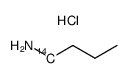 n-butylamine-1-14c hydrochloride结构式