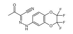 2-oxo-N-[(2,2,3,3-tetrafluoro-1,4-benzodioxin-6-yl)amino]propanimidoyl cyanide Structure