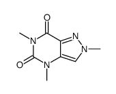 2,4,6-trimethylpyrazolo[4,3-d]pyrimidine-5,7-dione结构式