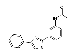 N-(3-(4-phenylthiazol-2-yl)phenyl)acetamide Structure