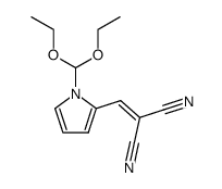 2-(1-diethoxymethyl-1H-pyrrole-2-yl)methylenecarbodinitrile结构式