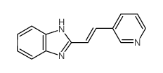 2-(2-Pyridin-3-ylethenyl)-1H-benzoimidazole结构式