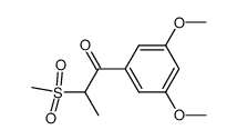 3,5-Dimethoxy-α-(methylsulfonyl)propiophenon结构式