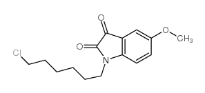 1-(6-chlorohexyl)-5-methoxy-1h-indole-2,3-dione结构式