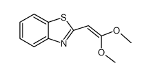 2-(2,2-dimethoxy-vinyl)-benzothiazole结构式