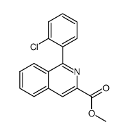 1-(2-chlorophenyl)isoquinoline-3-carboxylic acid methyl ester结构式