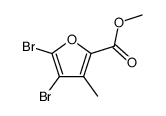 methyl 4,5-dibromo-3-methyl-2-furancarboxylate结构式